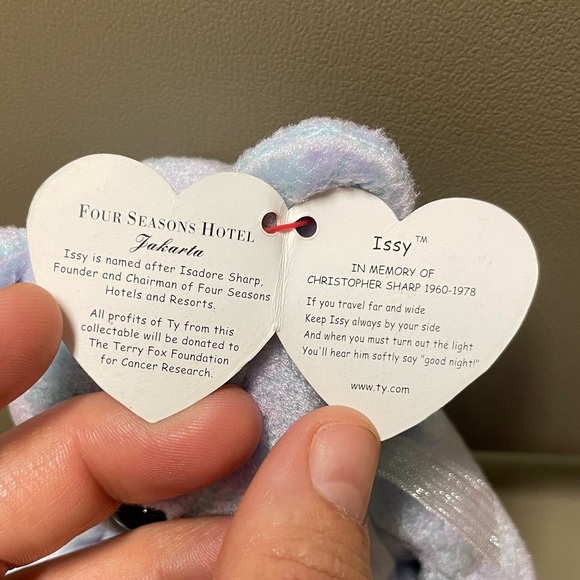 TY Beanie Baby Issy - Four Seasons Hotel - Picture 4 of 7